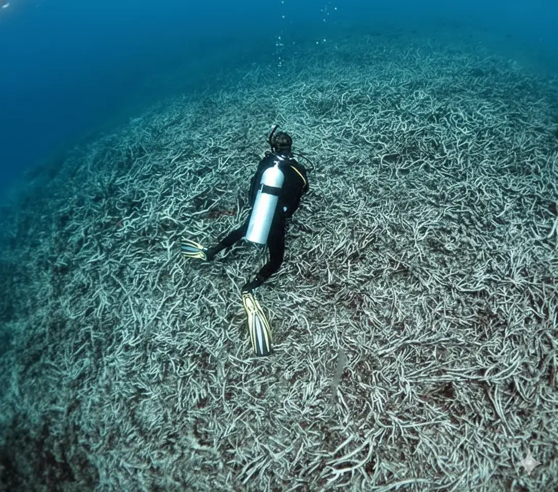 Puwe patch reef in Chuuk before climate-induced bleaching